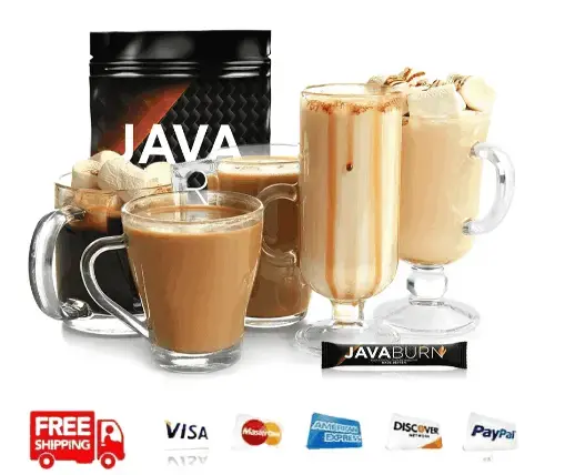 Java Burn weight loss supplement pack with coffee cup